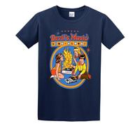 Devil'S Music Sing Along! Unisex T-Shirt Printed tee Navy Mens Top Shirt L