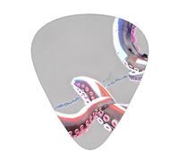 Devil's Tentacles - Juego de púas estampadas, 12 piezas, púas de guitarra finas, medianas y gruesas, adecuadas para guitarra, bajo, guitarra eléctrica y ukelele