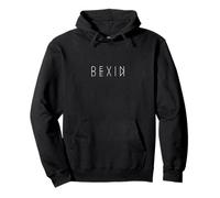 Devin Reflections - Arte personalizado con nombre en espejo Sudadera con Capucha