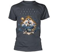 Devin Townsend Project 'Transcendence' - Camiseta de manga corta unisex con cuello redondo para hombre, 100 % algodón, Negro, M