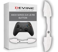 DevineCustomz Xbox Series S X Controller Lb Rb Botón de parachoques Guía de inicio Botones superiores envolvente izquierda derecha -Transparente