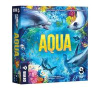 Devir - Aqua: Juego de Mesa Familiar de Estrategia y Naturaleza Marina | Construye Arrecifes de Coral y Atrae Animales Marinos | 1-4 Jugadores, +8 Años, 30-45 min (BGAQTR)