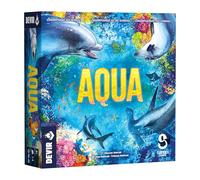 Devir - Aqua: Juego de Mesa Familiar de Estrategia y Naturaleza Marina | Construye Arrecifes de Coral y Atrae Animales Marinos | 1-4 Jugadores, +8 Años, 30-45 min (BGAQTR)