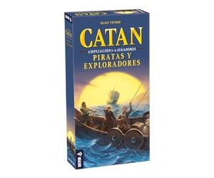 Devir - Catan Piratas y Exploradores Ampliación 5-6 Jugadores | Expansión del Juego de Mesa de Estrategia y Exploración, con Amigos, Ingenio, Divertido, Nueva Portada 2025 (BGPIR56)