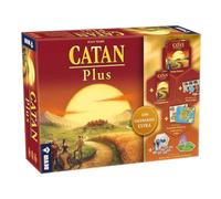Devir - Catan Plus, Juego de Mesa, Edición 2023 (Incluye Juego Básico, Ampliación para 5-6 Jugadores, 2 Miniexpansiones y 2 Escenarios Alternativos) (BGCATPLUSP3)
