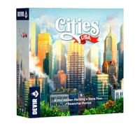 DEVIR Cities USA - Juego de Mesa de Estrategia y planificación Urbana, construye Barrios y desarrolla Ciudades icónicas de Estados Unidos, 2-4 Jugadores, edición en Idioma Italiano
