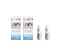 DeVisión Lágrimas Artificiales 15 ml - Pack de 2 Unidades - Gotas Oftálmicas con Hialuronato Sódico 0,10% - Lubricante Ocular para Aliviar la Sequedad, Irritación y Cansancio Ocular - Envase Gotero
