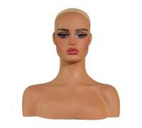 DEVNWIGMO Cabeza de Maniquí Femenina Realista, Busto de Maniquí Profesional Y Estable.