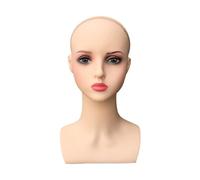 DEVNWIGMO Cabeza de Muñeca de Belleza, Cabeza de Maniquí para Collar, Fabricación de Pelucas, Cabeza de Entrenamiento de Estilismo, Exhibición de Pelucas para G, Labios Rosados