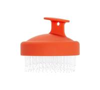 DEVNWIGMO Cepillo de Champú para Masaje Del Cuero Cabelludo, Cepillo Exfoliante para El Cabello, Peine de Ducha Floral para Todo Tipo de Cabello, Naranja