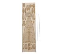 DEVNWIGMO Cubierta de Madera Roma para Modelo Barco Escala Pieza de Armado de Maqueta Accesorio Ornamental Cadena de Ancla Adecuada para Aficionados al