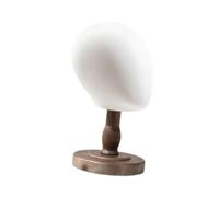 DEVNWIGMO Expositor de Sombreros de Madera, Cabeza de Maniquí Multiusos para Auriculares, Gafas Y Joyas, MarrÓn
