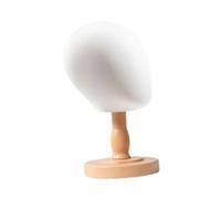 DEVNWIGMO Expositor de Sombreros de Madera, Cabeza de Maniquí Multiusos para Auriculares, Gafas Y Joyas, Color Madera