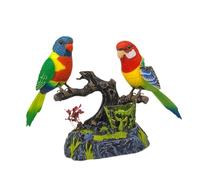 DEVNWIGMO Loros Parlantes Activados por Sonido, Pájaro Que, Simulación Creativa Y Resistente, Decoración para El Hogar Y La Oficina, Mascota Electrónica P