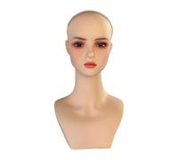 DEVNWIGMO Mannequin Cabeza Expositor Peluca Gorra Soporte Resistente PVC Multipropósito Fácil Limpiar Adecuado para Salón Tienda 54cm