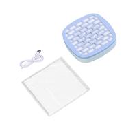 DEVNWIGMO Nail Dust Collector Ventilador Compacto para Polvo de Uñas con Filtro de Fácil Limpieza Y Material PP Adecuado para Principiantes Uso en Casa Salón Ma, Azul