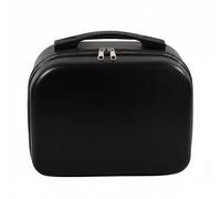 DEVNWIGMO Neceser de Maquillaje Estuche Cosmético Maletín de Belleza Organizador con Asa Cómoda y Interior Forrado Adecuado para Viajes Reuniones de Trabajo Uso, Negro, Negro, 14 Pulgadas