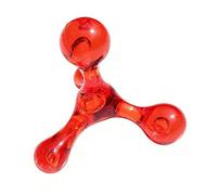 DEVNWIGMO Rodillo de Masaje Ergonomía Herramienta Manual Portátil Giratorias Relajación Muscular Adecuado para Alivia Tensión Corporal Uso en Hogar Viaje Oficina, Rojo