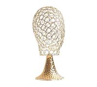 DEVNWIGMO Soporte para Pelucas, Expositor de Sombreros, Maniquí para Pelucas, Soporte para Cabezas, Perchero Multiusos para Salón, Hogar, Viajes, Centro, oro