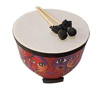 DEVNWIGMO Tambor Infantil Percusión Madera Juguete Musical Instrumento Educativo para Estimulación Sensorial Educación Temprana Regalo Decoración Hogar, 10 "