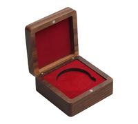 DEVNWIGMO Vitrina para de Coleccionista, Caja de Almacenamiento a Prueba de Polvo de Madera Maciza para Joyería, Y Regalos de Mérito, Línea Roja