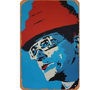DEVO - Póster de Mark Mothersbaugh Punk Rock Retro Metal Tin Vintage Sign 12 x 8 pulgadas Decoración de pared