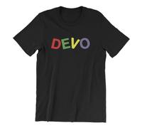 Devo T Shirt - Whip it MTV Post Punk Rock Music Band Wave 80's Group Dance Black(X-Large)