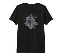 Devoción al Sagrado Corazón de Jesucristo Arte Fe Católica Camiseta Premium