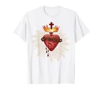 Devoción al Sagrado Corazón de Jesús Arte Católico Vintage Camiseta