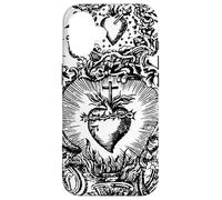 Devoción al Sagrado Corazón de Jesús Arte Católico Vintage Carcasa para iPhone 16