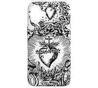 Devoción al Sagrado Corazón de Jesús Arte Católico Vintage Carcasa para iPhone 16 Plus