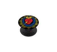 Devoción al Sagrado Corazón de Jesús Arte Pop Símbolo Católico PopSockets PopGrip Adhesivo