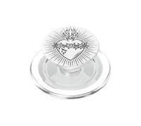 Devoción al Sagrado Corazón de Jesús Símbolo Católico PopSockets PopGrip para MagSafe