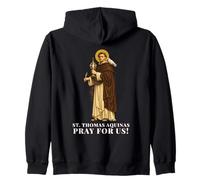 Devoción católica a Santo Tomás de Aquino en Corpus Christi Sudadera con Capucha