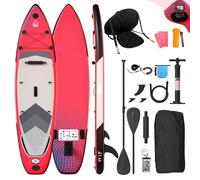 Devoko Tabla Paddle Surf Hinchable 330cm 2 en 1 con Kayak Hinchable Plazas y Accesorios hasta 130kg para Surf, Pesca, Yoga, Rosa