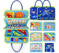 Devolamn Tablero Ocupado para niños pequeños, Juguetes Montessori para niños de 1, 2, 3 y 4 años, Juguetes sensoriales para Actividades para niños pequeños,