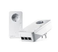 devolo Adaptador Powerline LAN 8549, kit de inicio triple Magic 2 LAN, hasta 2400 Mbps, 3 conexiones LAN Gigabit, ideal para juegos, oficina en casa, dLAN 2.0, blanco