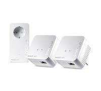 devolo Adaptador WLAN Powerline 8578, mini kit multihabitación WiFi Magic 1, hasta 1200 Mbps, amplificador WLAN Mesh, 2 conexiones LAN, dLAN 2.0, blanco