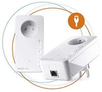Devolo Magic 2 LAN Starter Kit: 2 adaptadores, Enchufe Gigogne (2400 Mbit/s, 1 Puerto Gigabit Ethernet), Ideal para teletrabajo, Juegos, transmisión, Enchufe francés