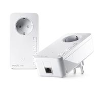 devolo Magic 2 LAN Starter Kit, Adaptador LAN Powerline, hasta 2.400 Mbps, 1x conexión Gigabit LAN, Ideal para Juegos, Blanco