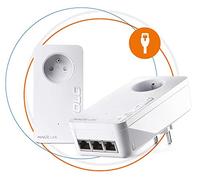 devolo Magic 2 LAN Triple - Kit de Inicio de PLC, con 3 Puertos Ethernet, para televisor Inteligente, Ordenador y Consola de Juegos, Enchufe francés