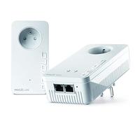 devolo Magic 2 WiFi Next - Kit de Inicio de PLC de WiFi, rápido (2400 Mbps, 3 Puertos Gigabit Ethernet), para el teletrabajo y la transmisión en Directo, Enchufe francés