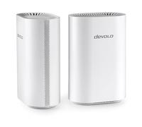 devolo WiFi 7 Mesh BE6500 2-Pack, Potente Sistema de Wi-Fi Mesh, Amplificador WiFi, hasta 6.500 Mbps, conexión LAN de 2,5 Gbps, Blanco