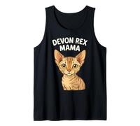 Devon Rex Cat Mama Hombres Mujeres Niños Regalo Camiseta sin Mangas