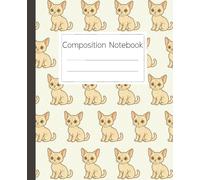Devon Rex Cat Pattern Composition Notebook: A Cute Feline Themed Journal for Students, Teachers, and Cat Lovers for School, Work, or Creative Writing