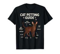 Devon Rex Cat Petting Guide Funny Cat Lover Camiseta