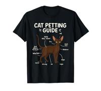 Devon Rex Cat Petting Guide Funny Cat Lover Camiseta