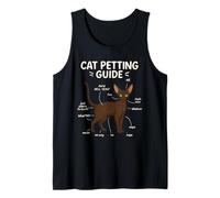 Devon Rex Cat Petting Guide Funny Cat Lover Camiseta sin Mangas