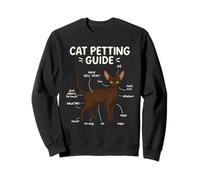 Devon Rex Cat Petting Guide Funny Cat Lover Sudadera