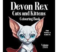 Devon Rex Cats and Kittens Colouring Book Volume Two